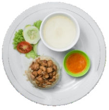 Nasi Tim Ayam Jamur